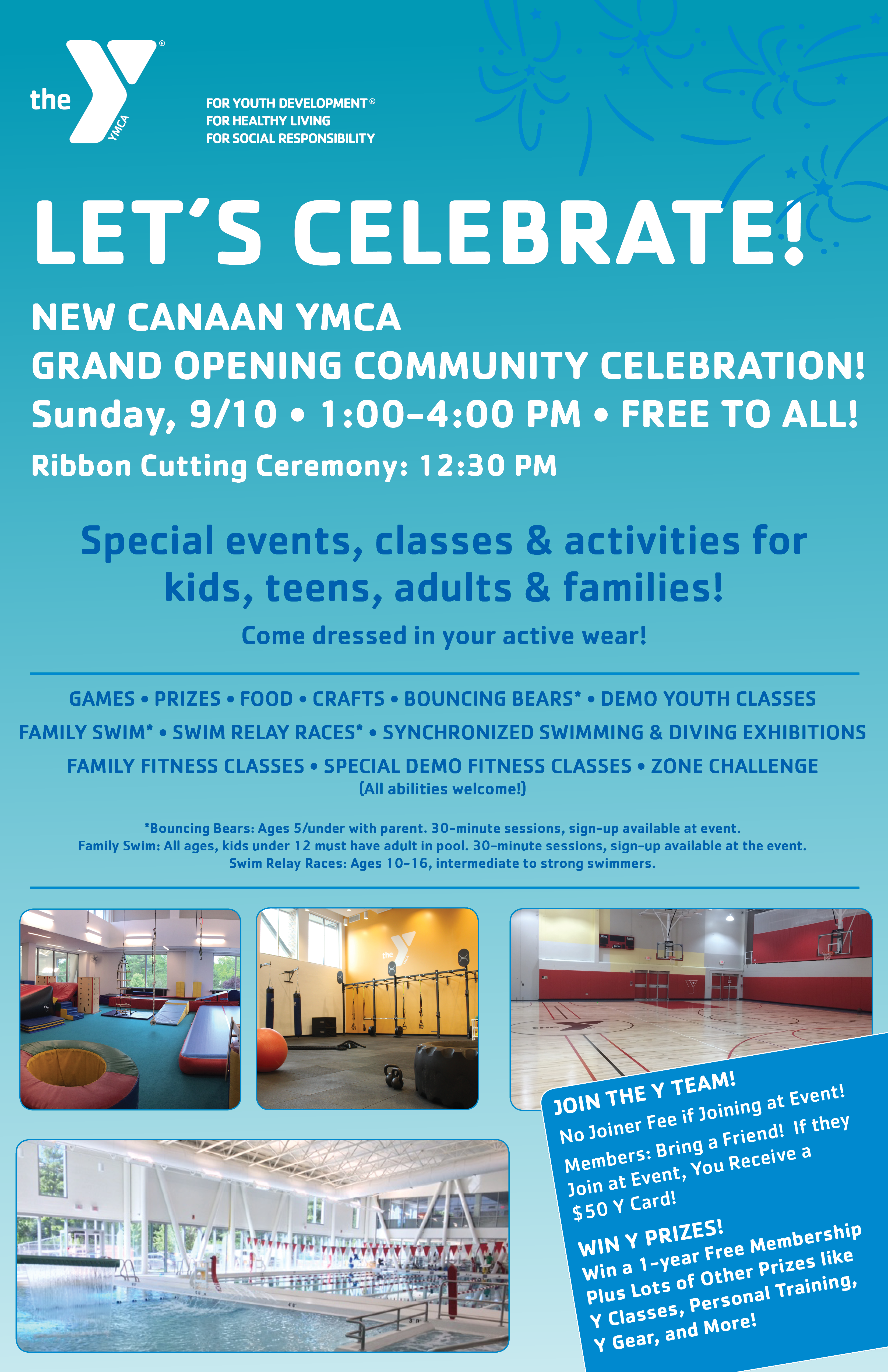 Grand Opening Poster 11x17 New Canaan Ymca